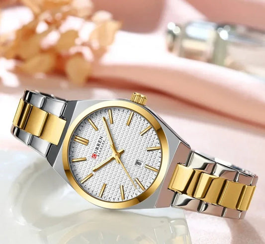 Original Brand Stainless Steel Band Wrist Watch For Couples With Brand (Box & Bag)