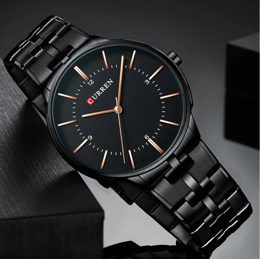 Original Brand Stainless Steel Band Wrist Watch For Men With Brand (Box & Bag)-8321