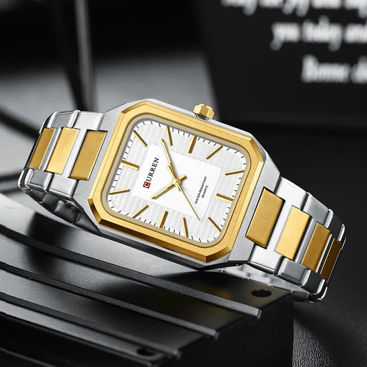 Original Brand Stainless Steel Band Wrist Watch For Couples With Brand (Box & Bag)