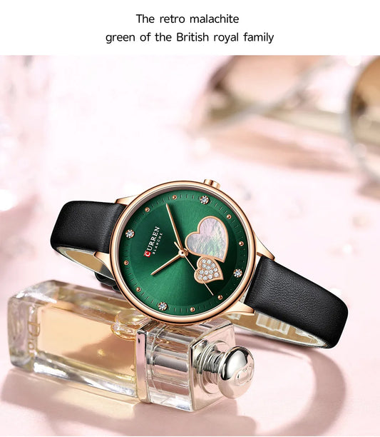 Original Brand Leather Straps Wrist Watch For Women With Brand (Box & Bag)-9077