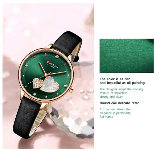 Original Brand Leather Straps Wrist Watch For Women With Brand (Box & Bag)-9077