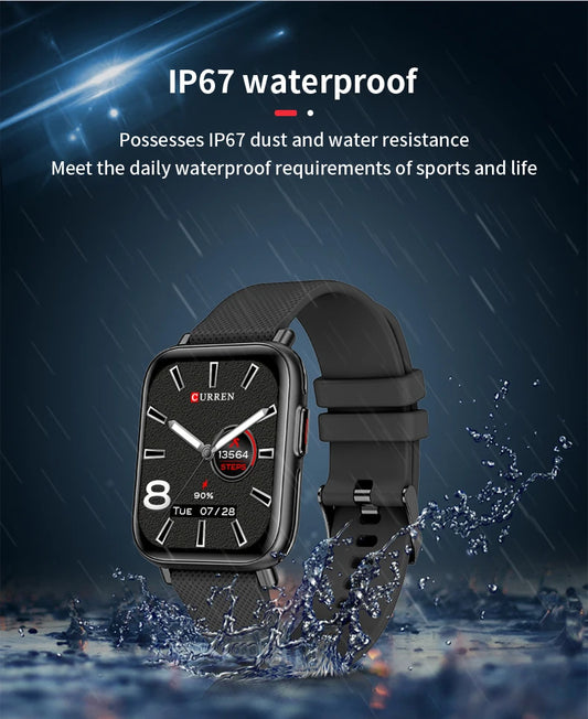 Original Brand Rubber Straps Wrist Smart Watch For Men & Women With Brand (Box & Bag)-IP67