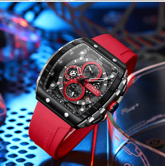 Original Brand Rubber Straps Wrist Watch For Men With Brand (Box & Bag)-8442