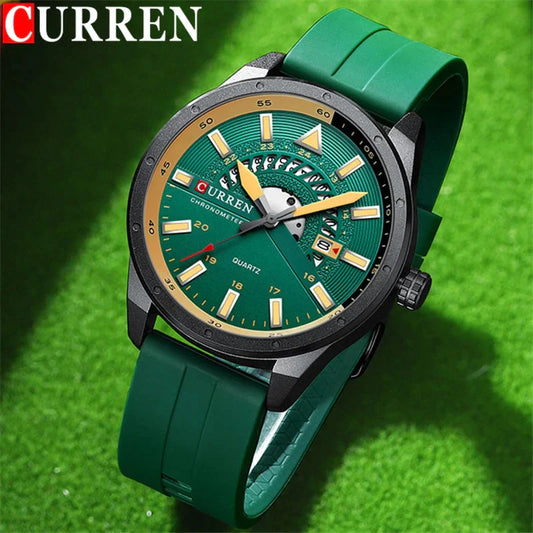 Original Brand Rubber Straps Wrist Watch For Men With Brand (Box & Bag)-8421