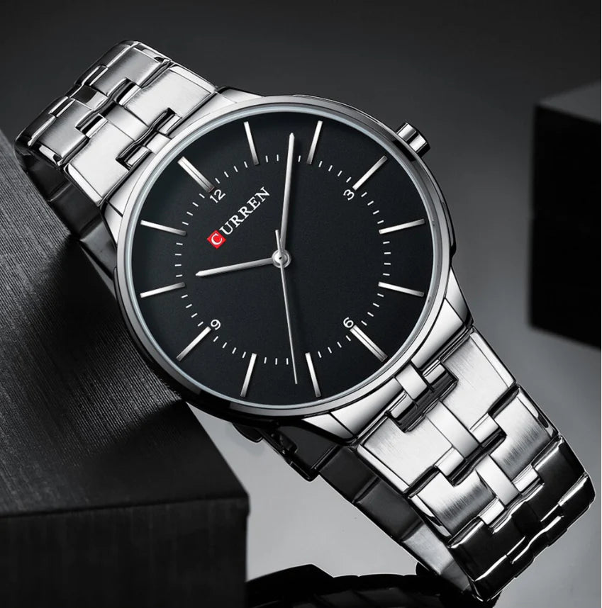 Original Brand Stainless Steel Band Wrist Watch For Men With Brand (Box & Bag)-8321