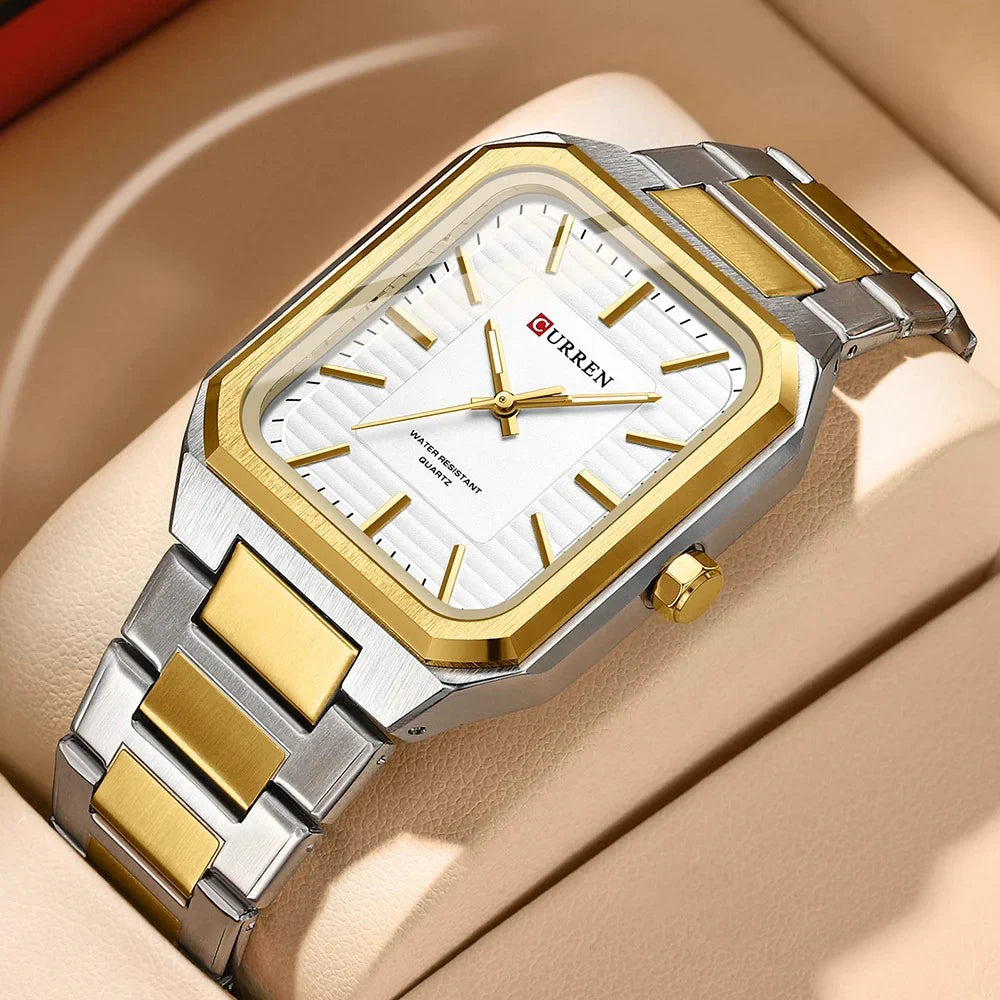 Original Brand Stainless Steel Band Wrist Watch For Couples With Brand (Box & Bag)