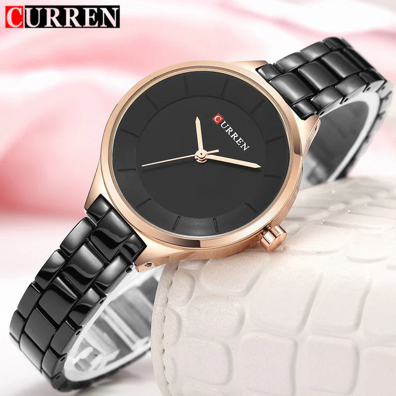 Original Brand Stainless Steel Band Wrist Watch For Couples With Brand (Box & Bag)