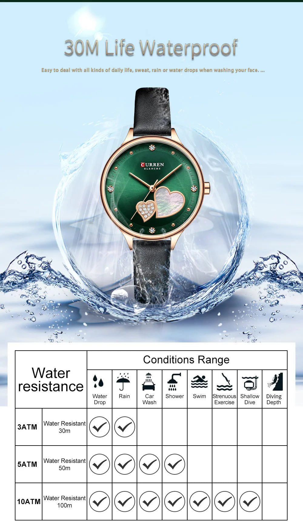 Original Brand Leather Straps Wrist Watch For Women With Brand (Box & Bag)-9077