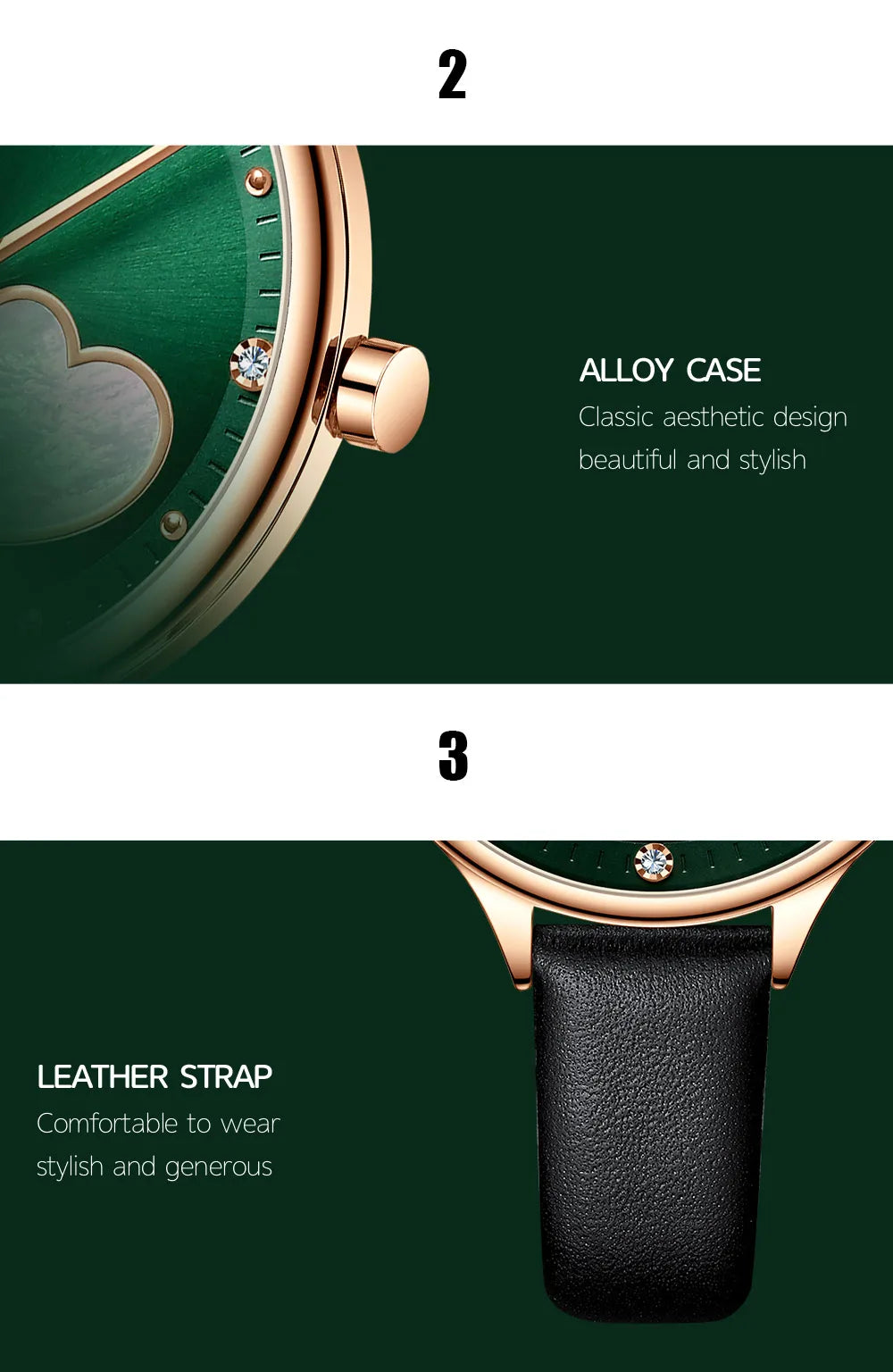Original Brand Leather Straps Wrist Watch For Women With Brand (Box & Bag)-9077