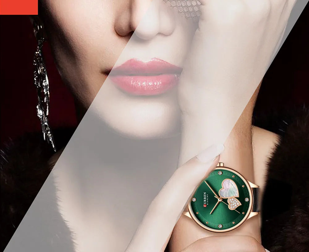 Original Brand Leather Straps Wrist Watch For Women With Brand (Box & Bag)-9077