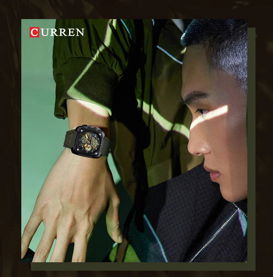 Original Brand Rubber Straps Wrist Watch For Men With Brand (Box & Bag)-8461