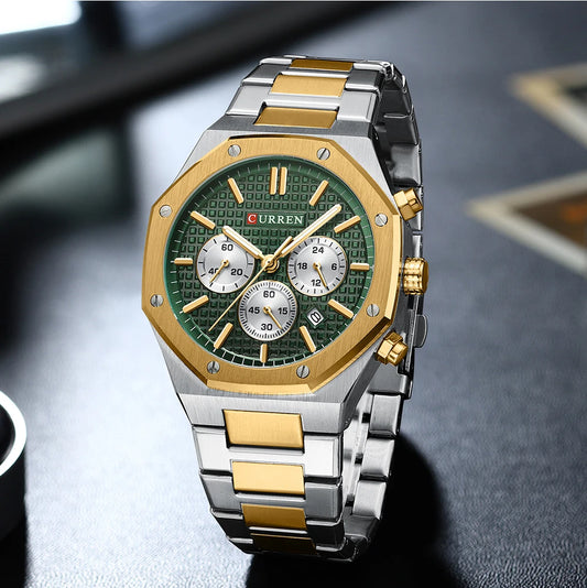 Original Brand Stainless Steel Band Wrist Watch For Men With Brand (Box & Bag)-8440