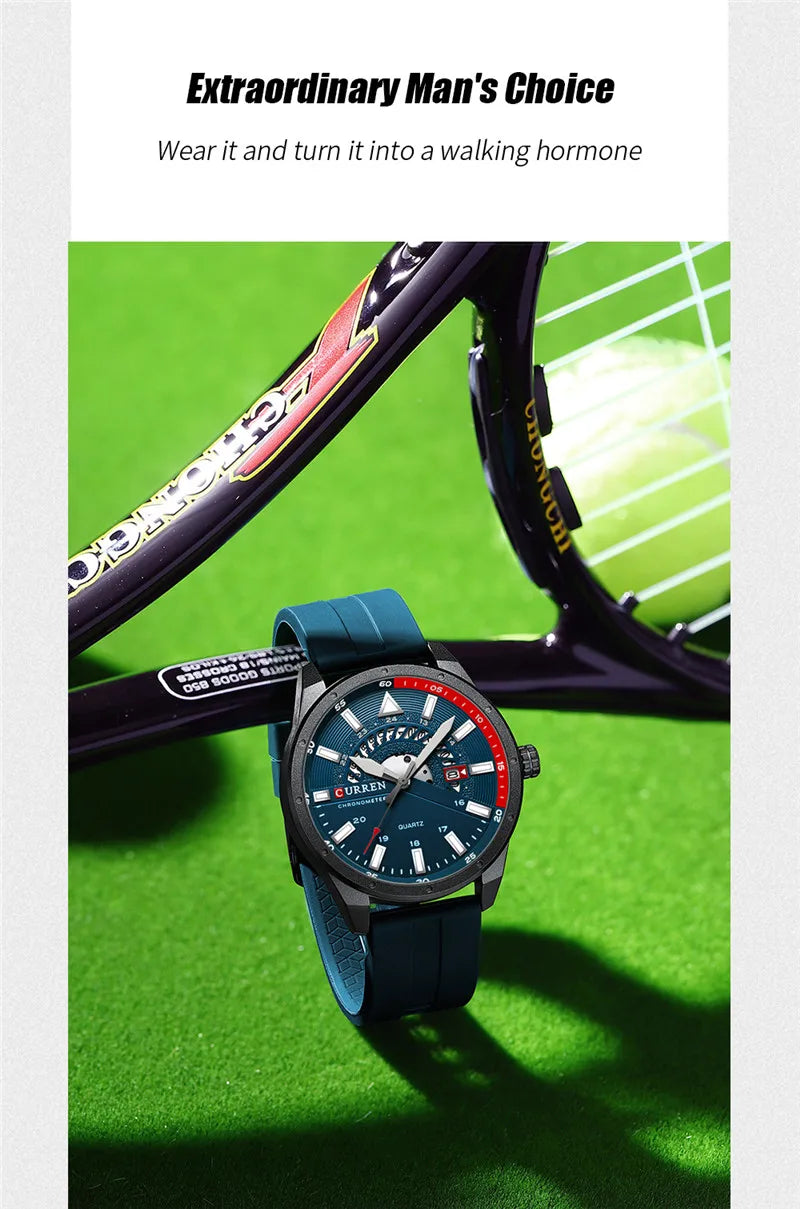 Original Brand Rubber Straps Wrist Watch For Men With Brand (Box & Bag)-8421