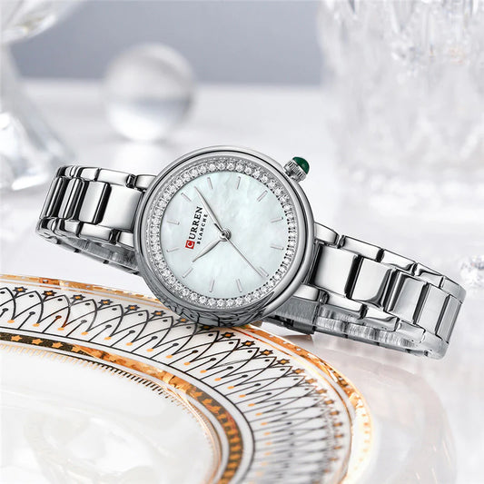 Original Brand Stainless Steel Band Wrist Watch For Couples With Brand (Box & Bag)