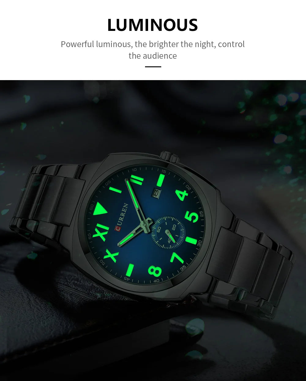 Original Brand Stainless Steel Band Wrist Watch For Men With Brand (Box & Bag)-8472