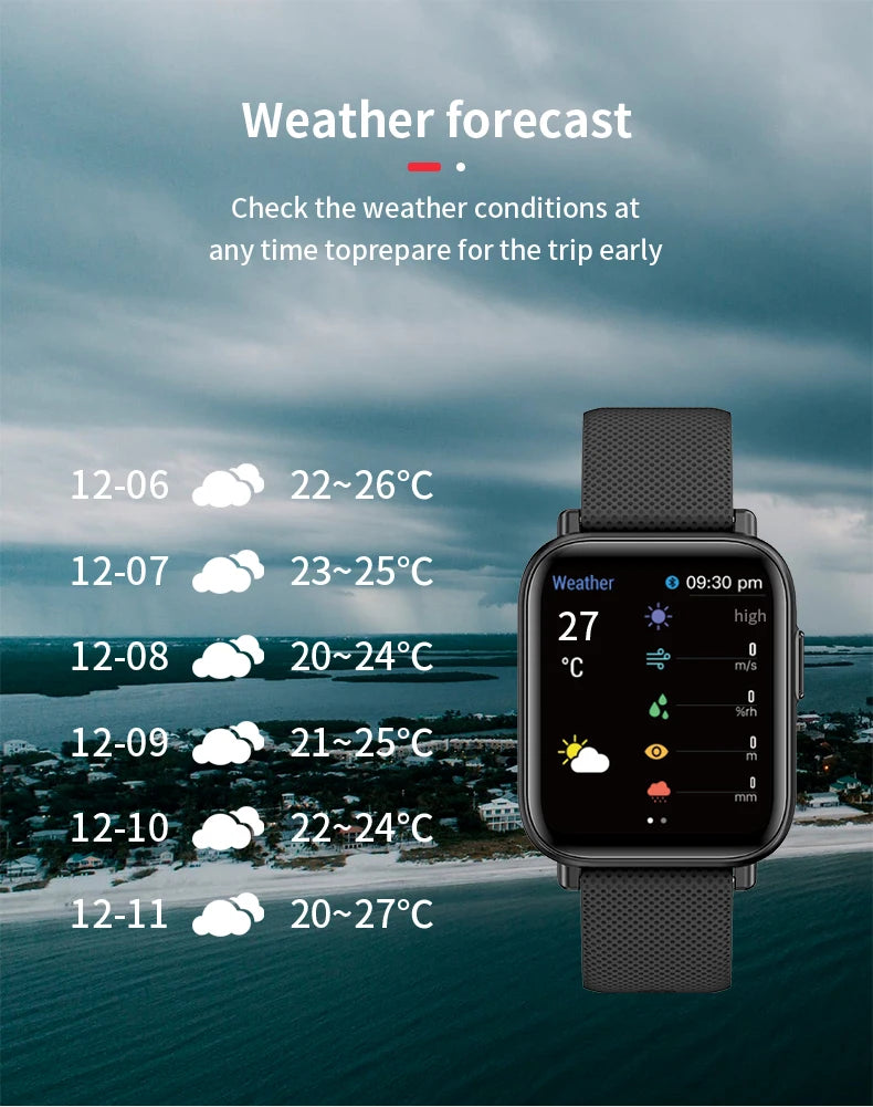 Original Brand Rubber Straps Wrist Smart Watch For Men & Women With Brand (Box & Bag)-IP67