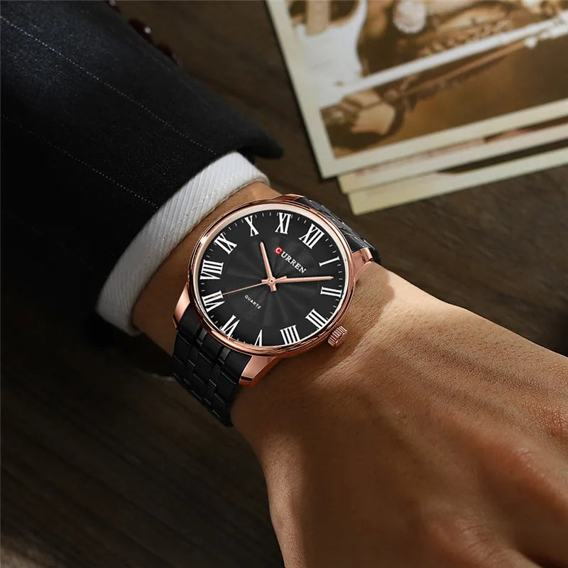 Original Brand Stainless Steel Band Wrist Watch For Men With Brand (Box & Bag)-8422