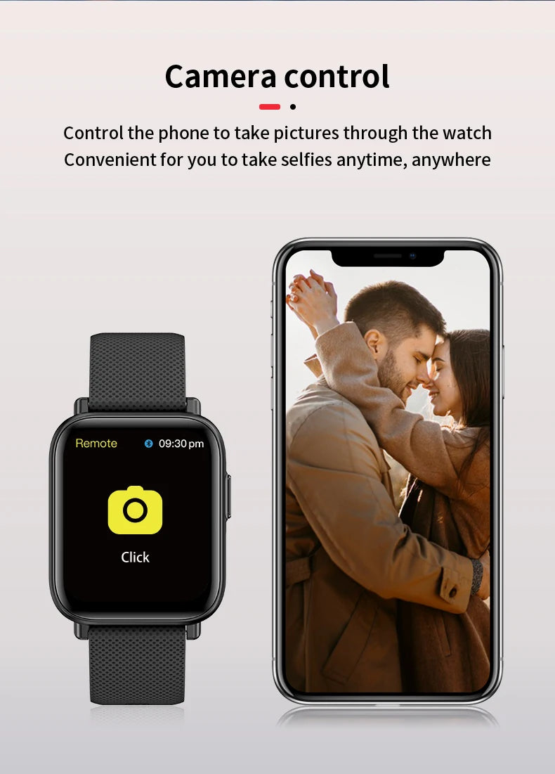 Original Brand Rubber Straps Wrist Smart Watch For Men & Women With Brand (Box & Bag)-IP67
