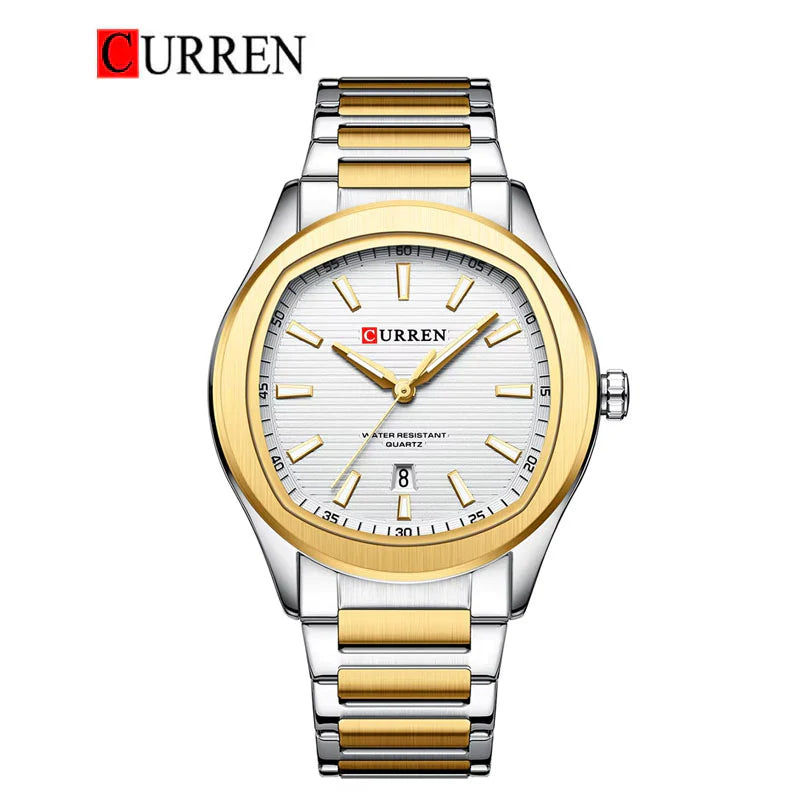 Original Brand Stainless Steel Band Wrist Watch For Men With Brand (Box & Bag)-8474